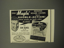 1957 Magla Ironing Board Covers Advertisement - Don McNeil - £14.78 GBP