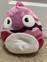 Squishmallow 8&quot; Bronte The Chameleon Plush Pink Camo Camouflage Stuffed Animal - £7.24 GBP