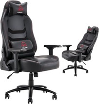 This 400-Pound, Black, Colamy Big And Tall Gaming Chair With Wide Seat, Leather - £131.83 GBP