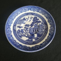 1- One Blue Willow Made in England Saucer by Johnson Brothers Kissing Doves - £3.87 GBP