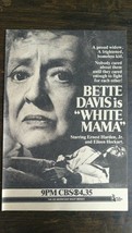 Vintage 1981 White Mama Bette Davis Full Page Original Movie Ad 721 - £5.23 GBP