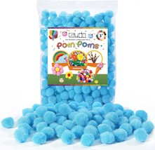 200 Pieces Blue Pom Poms 1 inch Craft Pompom Balls for Art and Craft Pro... - £18.79 GBP