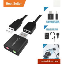 Sabrent AU-EMCB STEREO SOUND ADAPTER WINDOWS AND MAC - 340781 - $33.32