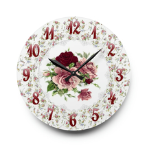 Custom made silent battery operated quartz 10.75&quot; acrylic round wall clock #115 - £28.86 GBP