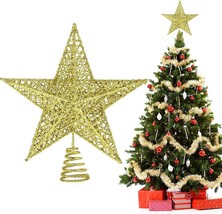Christmas Tree Topper,9 Inch Christmas Star Tree Topper for Christmas Decoration - £10.88 GBP