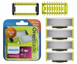 Philips OneBlade QP310/50 Replacement Blades 4 Pieces QP25xx QP26xx QP65xx QP66x - £92.83 GBP