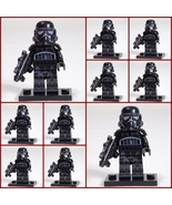 10pcs SHADOW STEALTH Trooper STAR WARS Minifigure Set +Stands US Seller Free Fig - £27.97 GBP