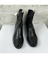 Stewart Weitzman Easy On Black Dress Slip On Ankle Size 10 Black Boots - €113,35 EUR