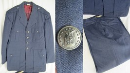 vintage Vietnam AIR FORCE dress jacket coat pants uniform buttons 1964 60s LARGE - £37.36 GBP