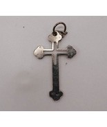 Religioso Jesús Cruz Crucifijo Plata Tono Pendant - £26.43 GBP