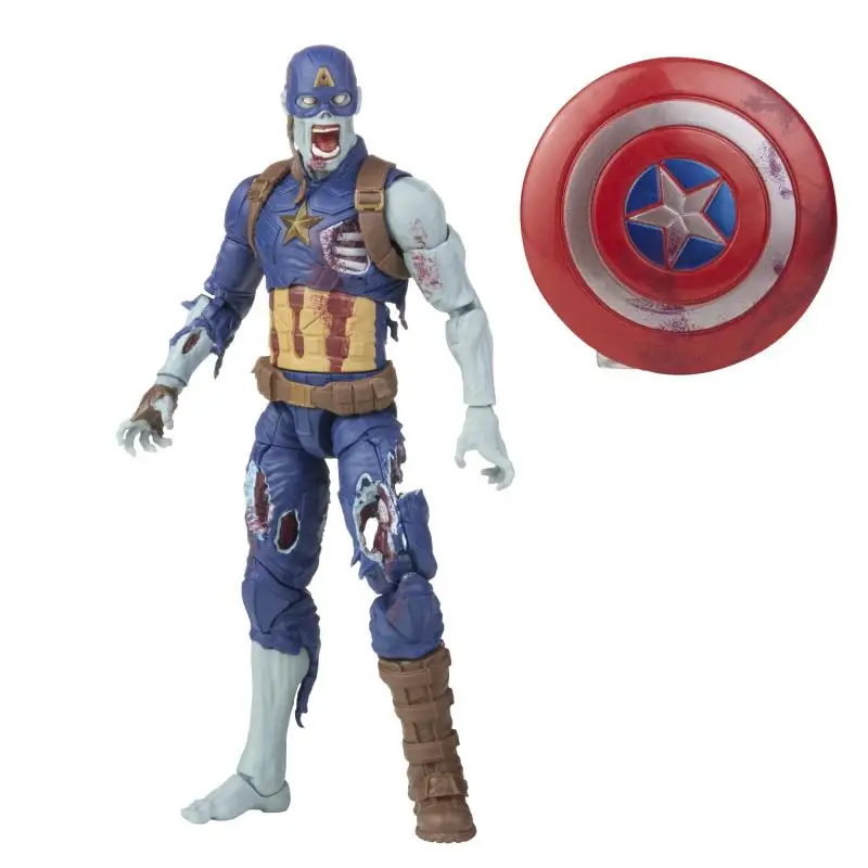 Marvel Legends Series 6-inch Scale Action Figure Toy Zombie Captain America toys - £64.13 GBP