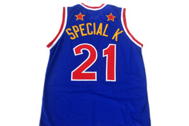 Kevin Special K #21 Harlem Globetrotters Men Basketball Jersey Blue Any Size image 2