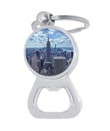Empire State Building Bottle Opener Keychain - Metal Beer Bar Tool Key Ring - £8.50 GBP