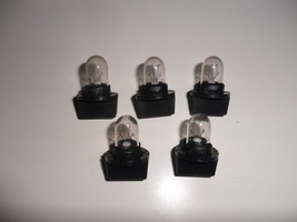 25 Pachislo Wedge Bulbs &amp; Bases - Most Common Black Wedge Bulbs - £11.95 GBP