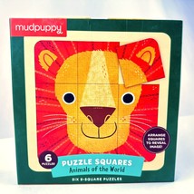 Mudpuppy Animals of the World - Make (6) Nine Square Puzzles + Base Age 3+ NOB - $21.77