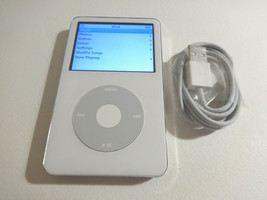 APPLE  iPOD  CLASSIC  5TH GEN. WHITE  30GB...NEW BATTERY... - £97.08 GBP