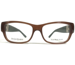 Yves Saint Laurent Eyeglasses Frames YSL 6383 SK9 Brown Green Square 52-... - $93.29