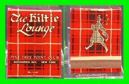 Vintage The Kiltie Lounge Matchbook Pine Tree Point Club Alexandria Bay New York - £15.81 GBP