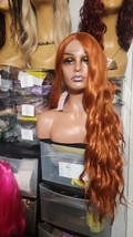 HANNE Long Wavy Daules Ginger Wig for Women 28 Inch Long Wig Natural Wav... - £15.58 GBP
