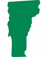Picniva green Vermont VT map Car Vinyl Decal Sticker Laptop, Ipad, Windo... - $5.87