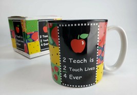 BURTON + BURTON 2 Teach Is 2 Touch Lives Teachers Coffee Mug In Box No 617000 - £9.52 GBP
