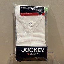 Men&#39;s Jockey Classic Briefs Size 34 Y Front 2 Pr Cotton White NEW VTG 20... - $19.79