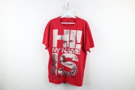 Vintage Mens Medium Distressed Eminem Hi My Name Is Slim Shady Rap Tee T-Shirt - £70.04 GBP
