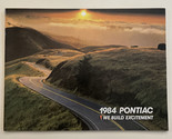 1984 Pontiac 58 Page Sales Brochure Catalog Fiero Grand Prix Firebird Tr... - £9.91 GBP