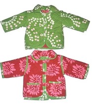 Fair Trade Reversible Cotton Girls Quilted Jacket (Size 12 to 18 months) NEW - £27.62 GBP