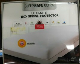 Sleep Safe Ultra Ultimate QUEEN Box Spring Protector 60” X 80” New Origi... - £20.63 GBP