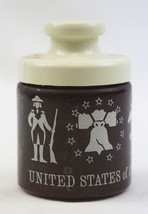 VINTAGE 1976 Mr Mustard Bicentennial Glass Jar - $14.84