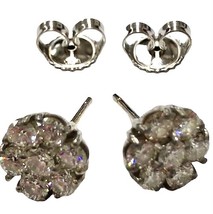 Unisex Earrings 14kt White Gold 377721 - £638.68 GBP