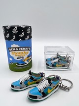 Free Ship-SB DUNK Chunky Mini Keychain Pair With Shoe box and Display bo... - $10.69+