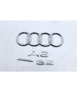 05-11 AUDI A6 C6 QUATTRO 3.2L TRUNK LID EMBLEM BADGE LOGO SET E5647 - $1,101.59 MXN