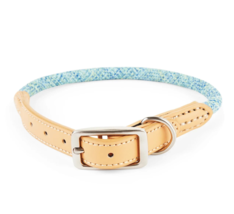 YOULY Heather Rope &amp; Leather Dog Collar, Medium By Youly - £12.56 GBP