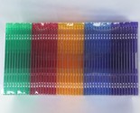 CDs DVDs Slim Jewel Cases 50 Pack NEW SEALED Multi Color Rainbow - £15.53 GBP