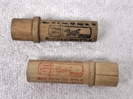 2 Vintage Boye Brand Wood Needle Cases Holders 2.5 Inch - $9.41