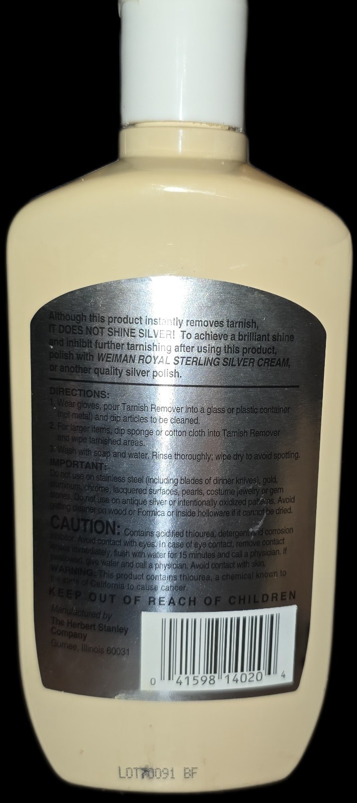 WEIMAN Instant Tarnish Remover Silver/Copper Discontinued 16 oz 75% FULL Item image 2