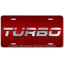 Turbo Graphic Inspired Art on Red FLAT Aluminum Novelty Auto License Tag... - $17.99