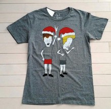 JACK OF ALL TRADES Grey HOLIDAY Christmas T-Shirt MTV BEAVIS BUTT-HEAD (... - £34.82 GBP