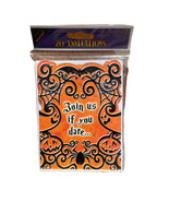 Halloween Party Invitations Gothic Greetings 20 Cards &amp; Envelopes NEW - £6.17 GBP