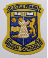 CASTLE FRANK HIGH SCHOOL SEW ON PATCH VINTAGE RETRO TEACHER STUDENT ALUM... - £12.34 GBP