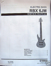 Yamaha RBX 6JM Electric Bass Guitar Service Manual and Parts List Booklet - £9.31 GBP