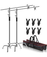 Showmaven Heavy Duty C-Stand Light Stand In 2 Packs For Studio Video Ref... - £195.13 GBP