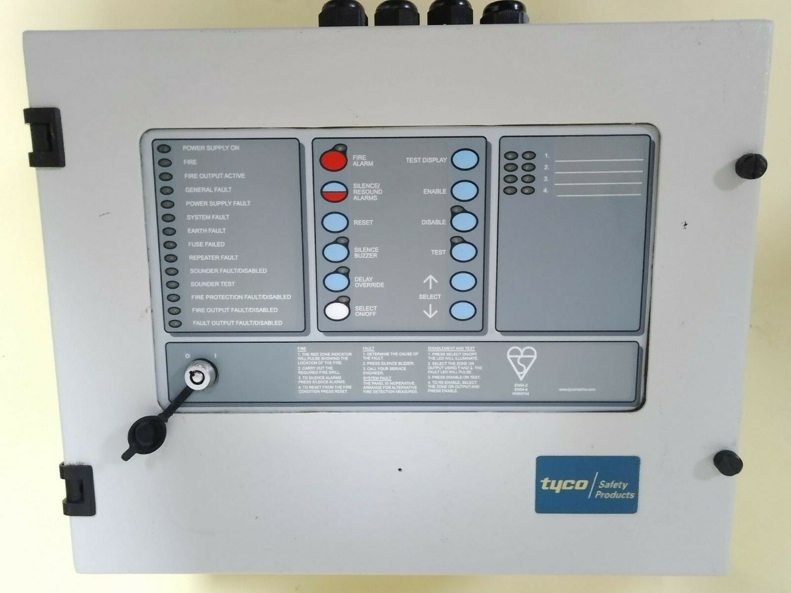 Thorn / Tyco Security KM95744 508.023.003 Marine Fire Panel 0086-cpd-555921 - $2,185.70