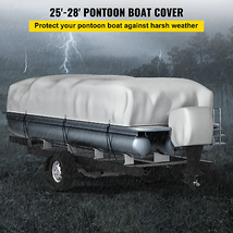 VEVOR Pontoon Boat Cover, Fit for 25&#39;-28&#39; Boat, Heavy Duty 600D Marine Grade Oxf - $58.36