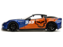 2006 Chevrolet Corvette Z06 #333 &quot;Spirit Racing&quot; Blue Metallic and Orang... - $67.27