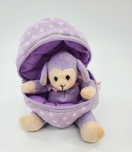 Plushland Removable Purple Lamb In Egg Plush Easter 6&quot; Stuffed Animal To... - £7.81 GBP