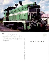 Wisconsin(WI) Marinette Big Tomahawk &amp; Western NW2 #23 Railroad VTG Postcard - £7.39 GBP