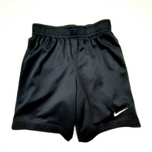 Nike Boys Athletic Shorts Size L (6-7) Years Black Perforated TB20 - £5.82 GBP